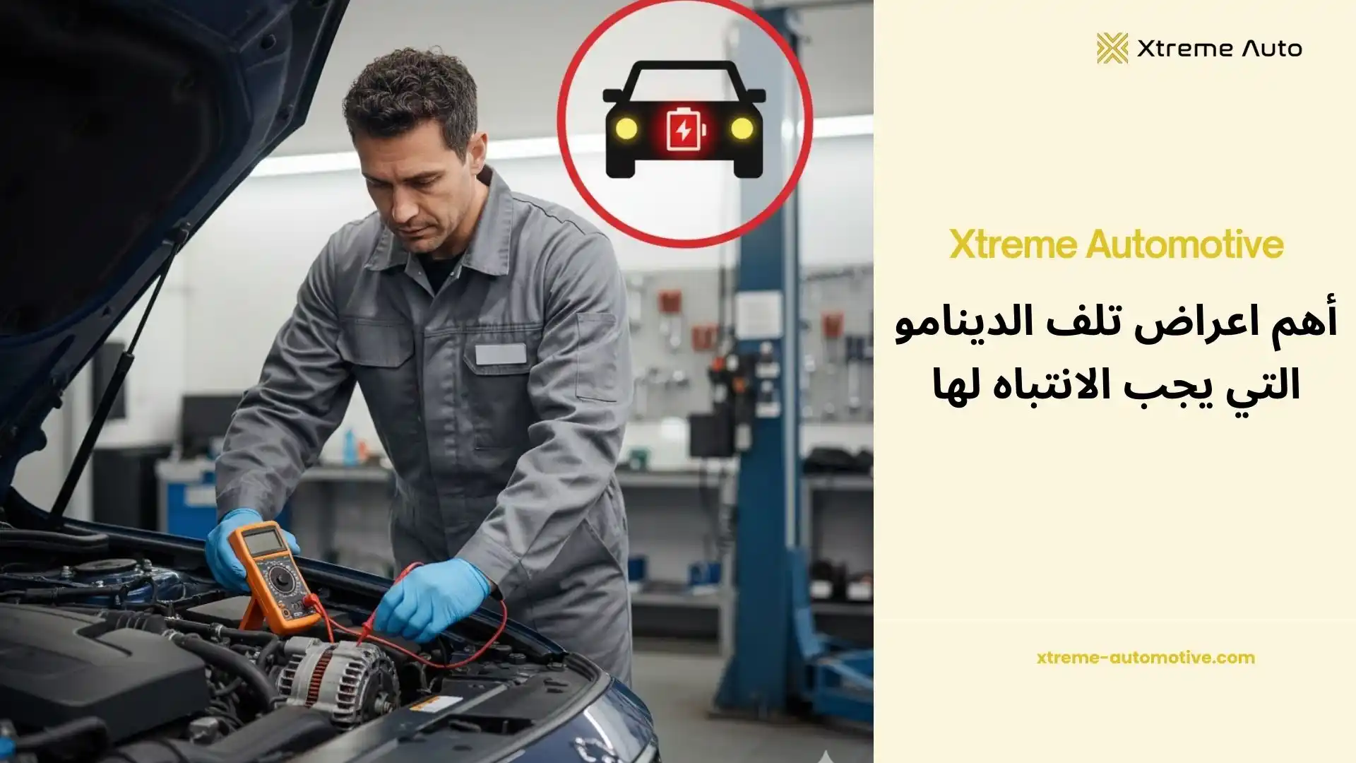 اعراض تلف الدينامو