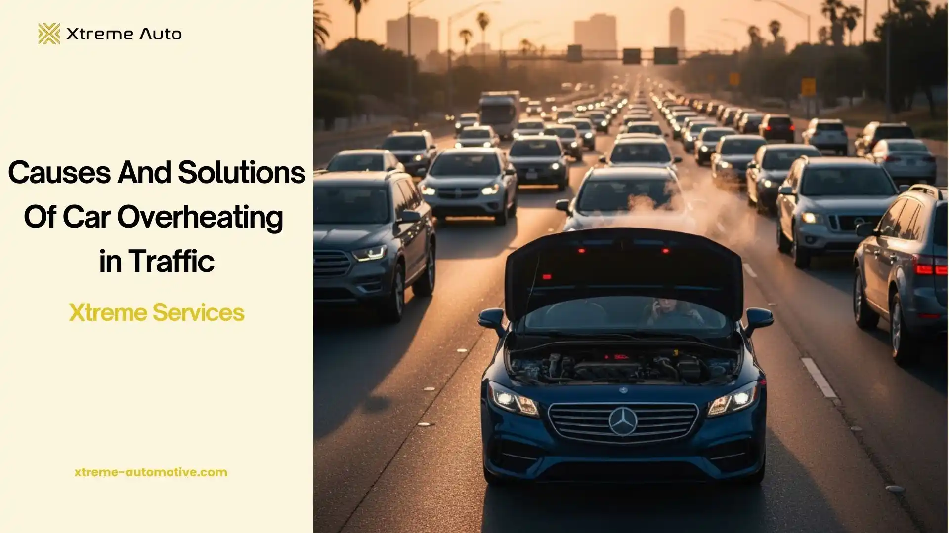 car overheating in traffic