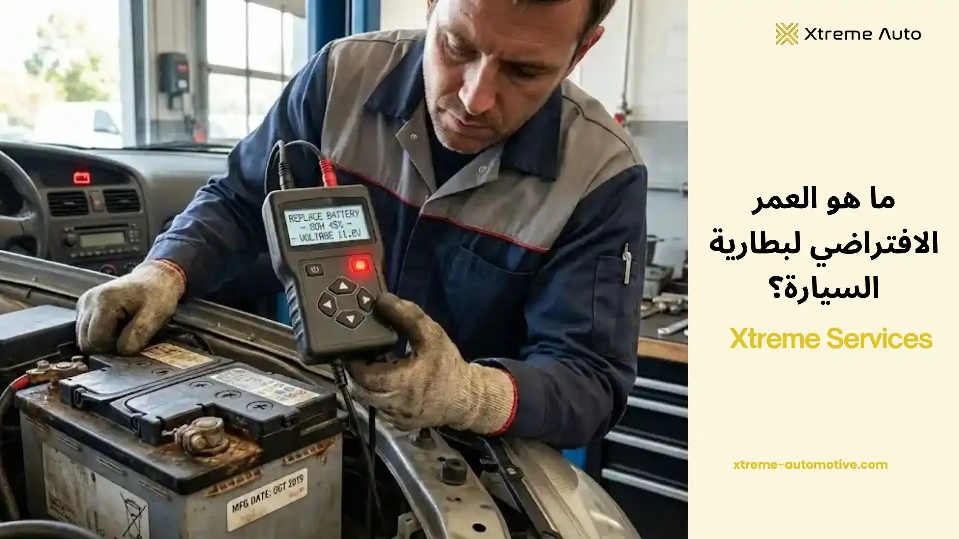 العمر الافتراضي لبطارية السيارة