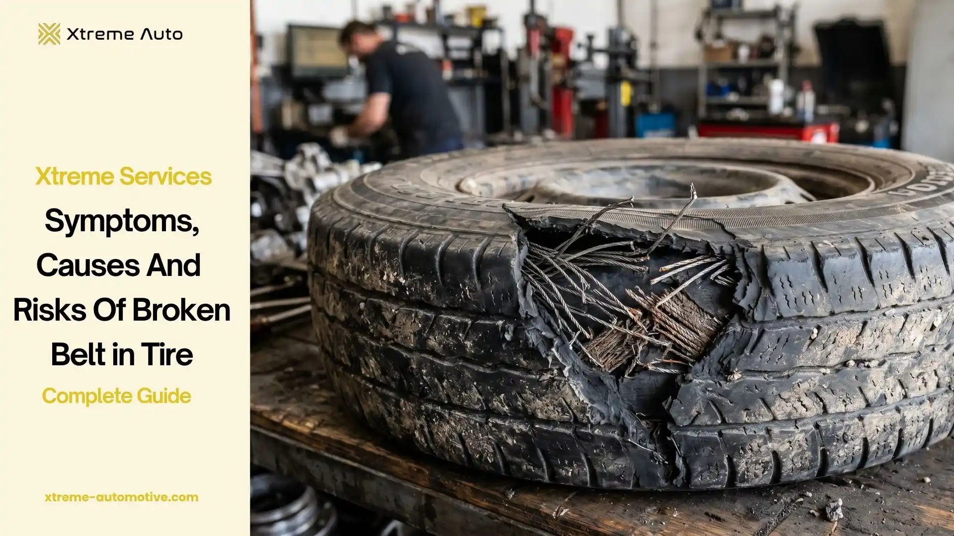 broken belt in tire symptoms