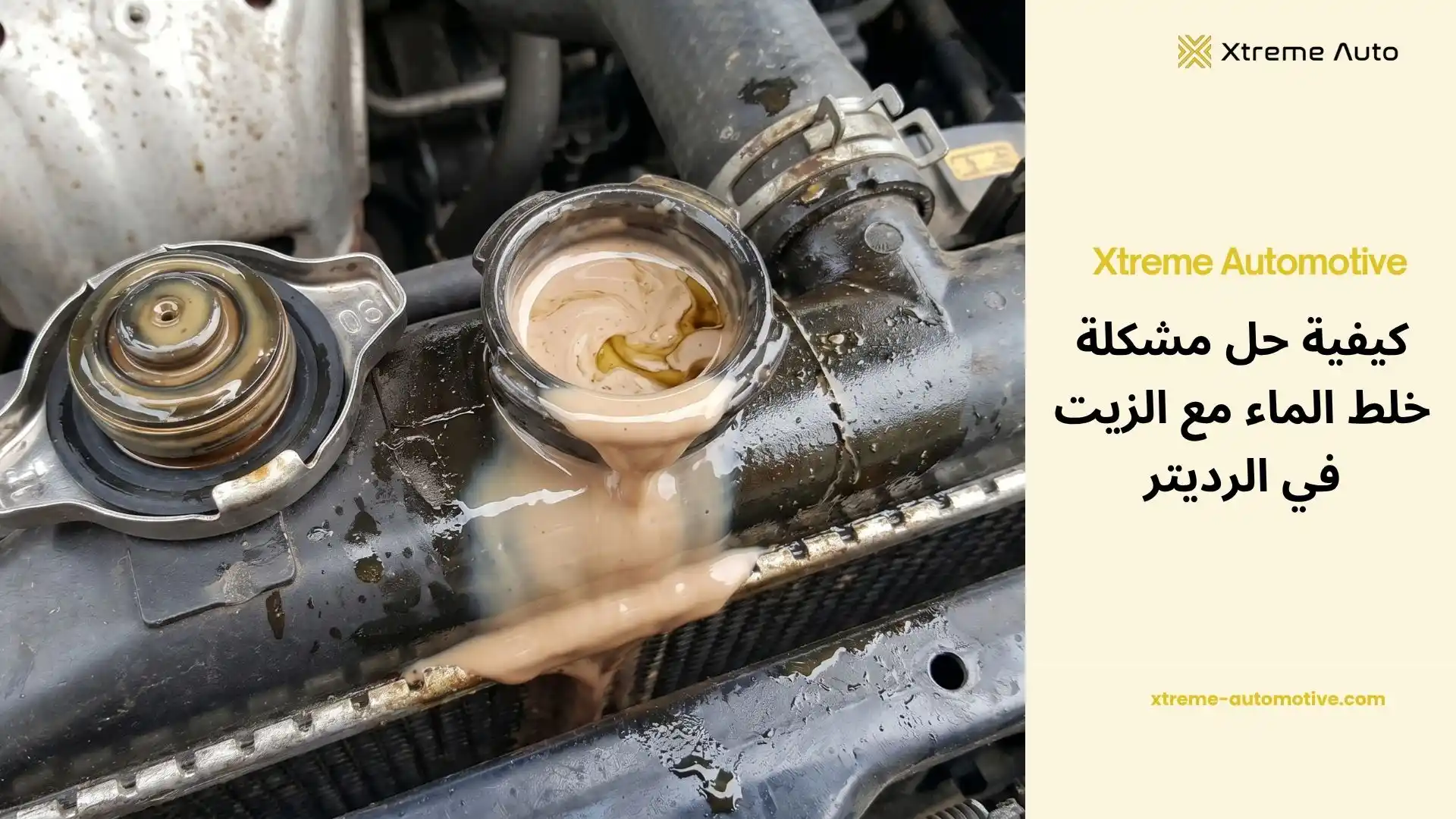 حل مشكلة خلط الماء مع الزيت في الرديتر