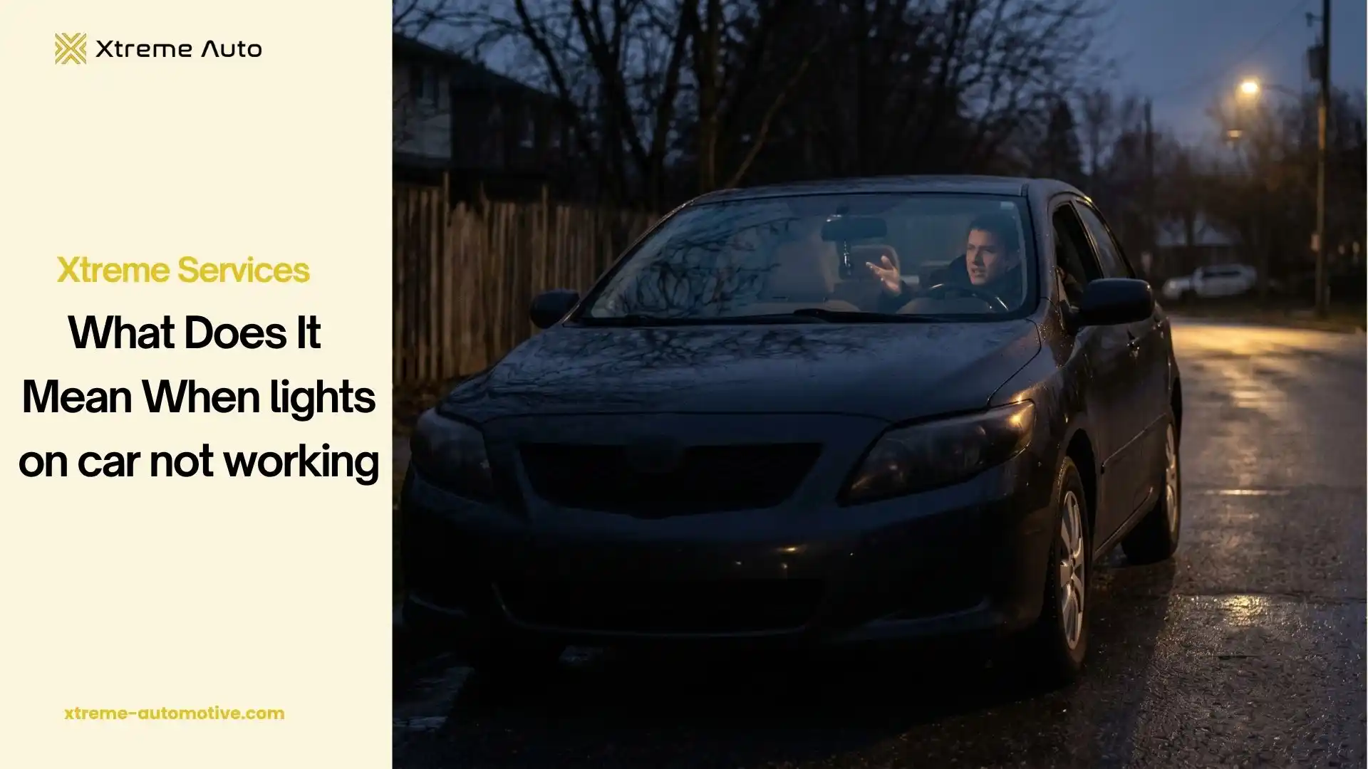 lights on car not working