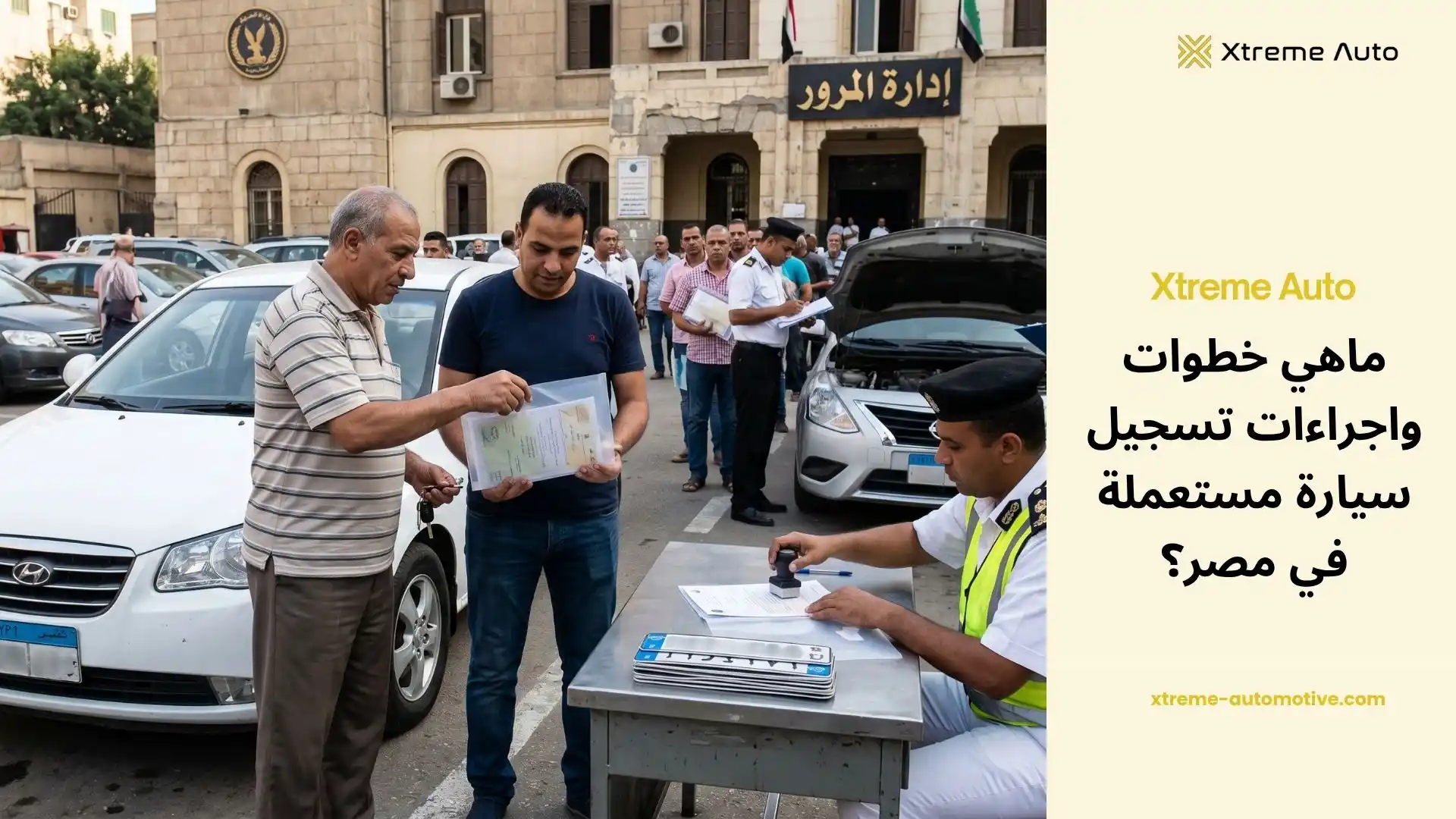 اجراءات تسجيل سيارة مستعملة