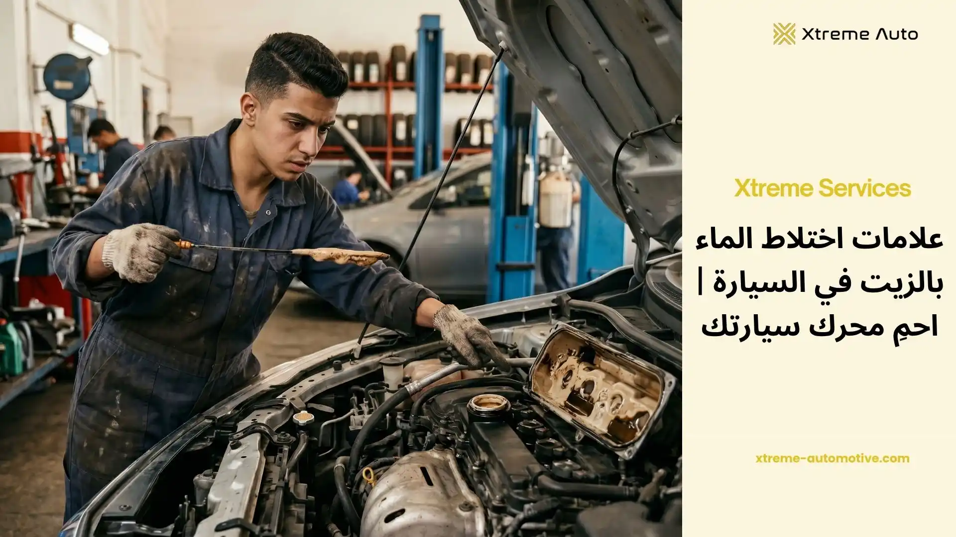 علامات اختلاط الماء بالزيت في السيارة