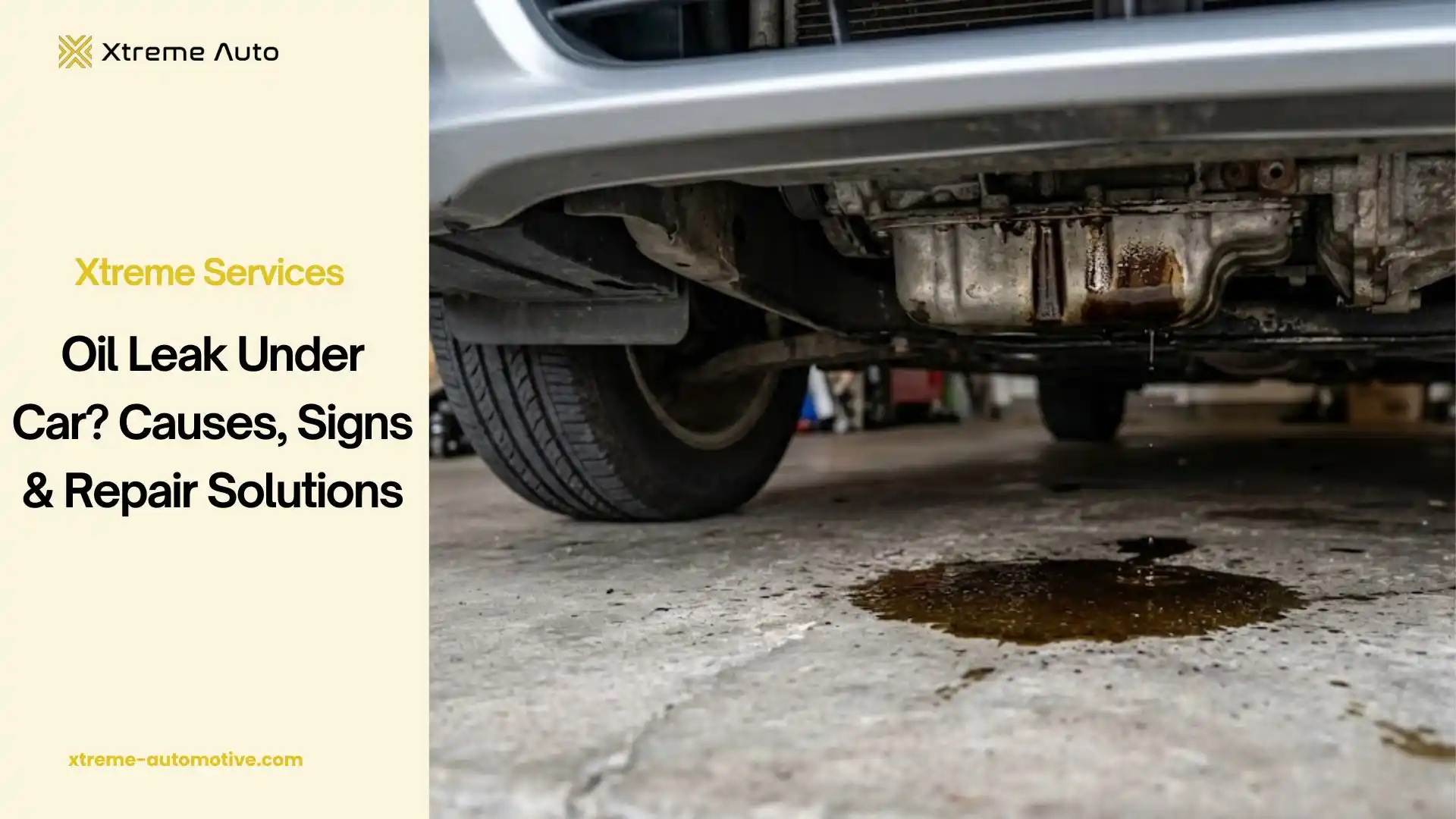 oil leak under car