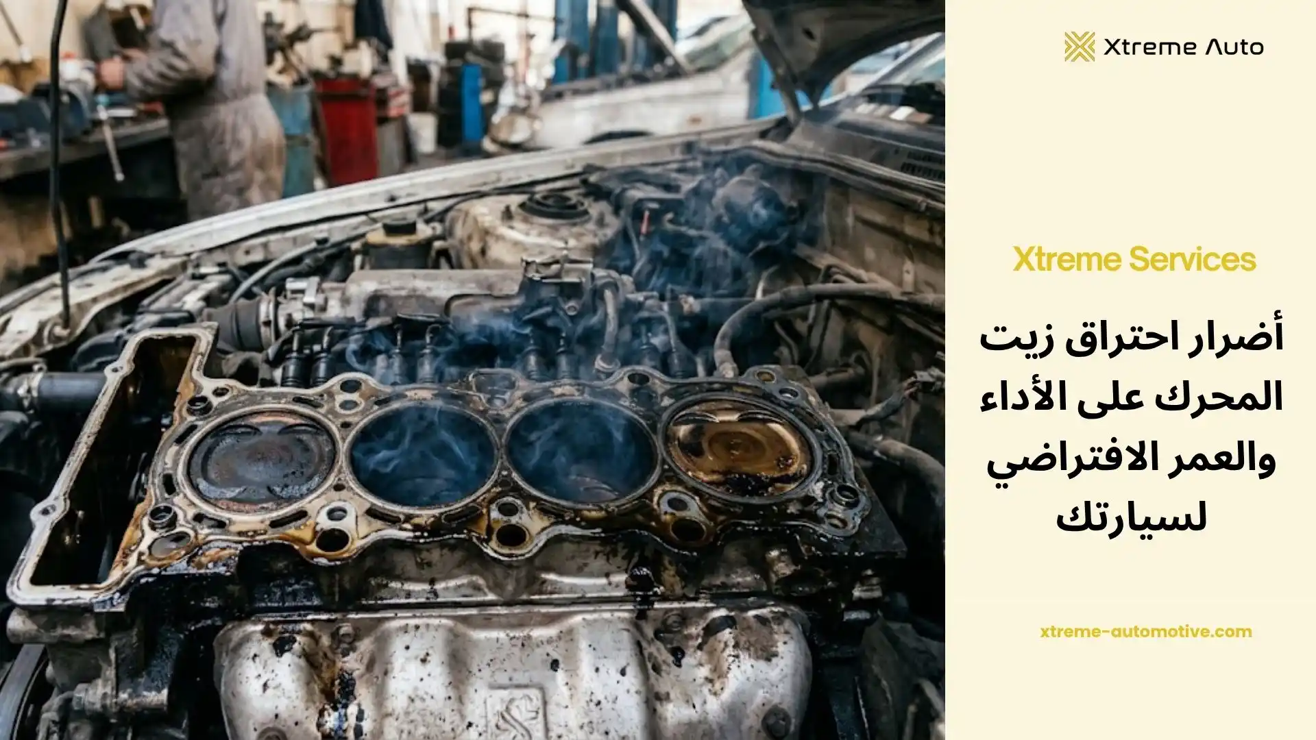 احتراق زيت المحرك